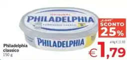 Eurospar Philadelphia classico offerta