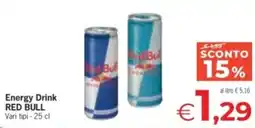 Eurospar Energy Drink RED BULL offerta