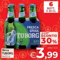 Eurospar Birra TUBORG offerta