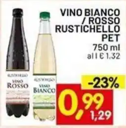 Centro Commerciale Discount Vino bianco / rosso Rustichello PET offerta