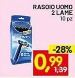 Centro Commerciale Discount Rasoio uomo 2 lame offerta