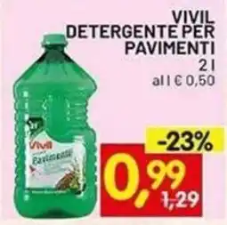 Centro Commerciale Discount Vivil Detergente per Pavimenti offerta