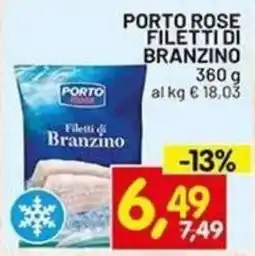 Centro Commerciale Discount Porto filetti di branzino offerta