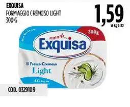 Carico Cash & Carry Exquisa Formaggio Cremoso Light offerta