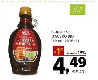 Todis Sciroppo d' acero bio offerta