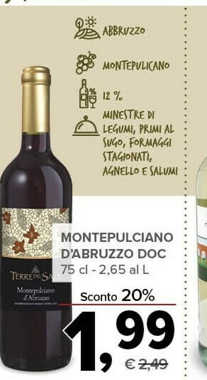Todis Montepulciano d'abruzzo doc offerta