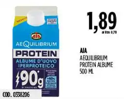 Carico Cash & Carry AIA Aequilibrium Protein Albume offerta