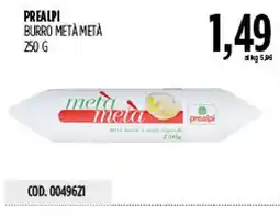 Carico Cash & Carry Burro metà metà Prealpi offerta