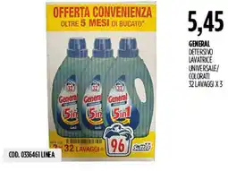 Carico Cash & Carry General detergente lavatrice universale colorati offerta