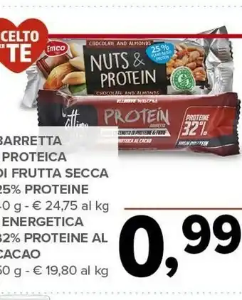 Todis Nuts & protein barretta proteica di frutta secca offerta