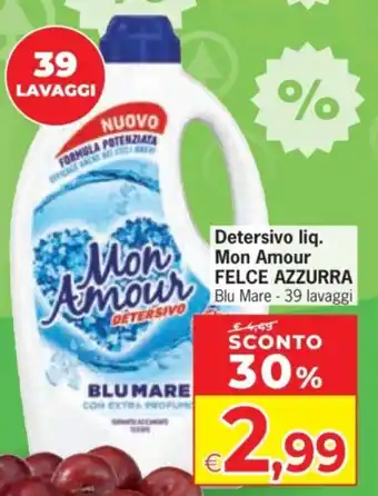 Detersivo liquido Mon Amour Felce Azzurra