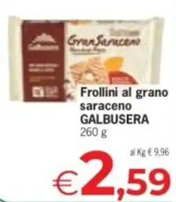 Eurospar Frollini al grano saraceno GALBUSERA offerta