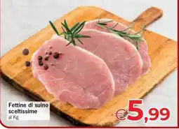 Eurospar Fettine di suino sceltissime offerta