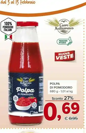 Todis Polpa di pomodoro offerta