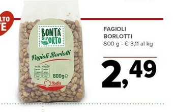 Todis Fagioli borlotti offerta
