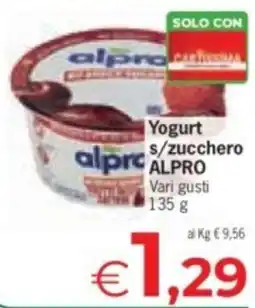 Eurospar Yogurt s/zucchero ALPRO offerta