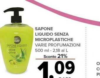 Todis Bel day sapone liquido senza microplastiche offerta