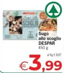 Eurospar Sugo allo scoglio DESPAR offerta