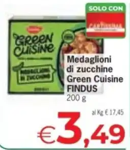 Eurospar Medaglioni di zucchine Green Cuisine FINDUS offerta