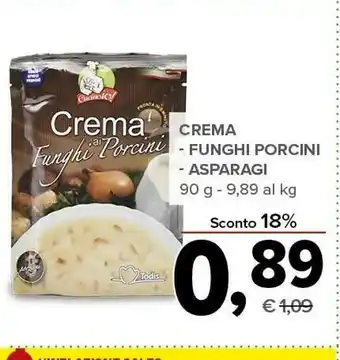 Todis Crema ai funghi porcini offerta