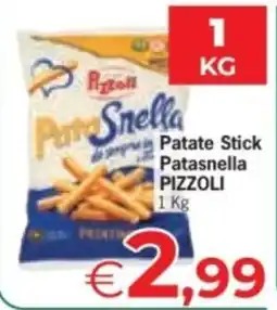 Eurospar Patate Stick Patasnella Pizzoli offerta