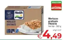 Eurospar Merluzzo gratinato FROSTA offerta