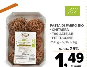 Todis Pasta di farro bio offerta
