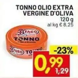 Centro Commerciale Discount Tonno olio extra vergine d'oliva Faro offerta