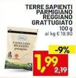 Centro Commerciale Discount Terre Sapienti Parmigiano Reggiano grattugiato offerta