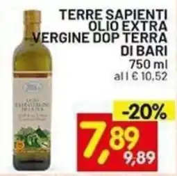 Centro Commerciale Discount Terre Sapienti olio extra vergine di terra di Bari offerta