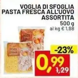 Centro Commerciale Discount Pasta fresca all'uovo assortita offerta