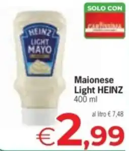 Eurospar Maionese Light HEINZ offerta