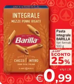 Eurospar Pasta integrale Barilla offerta