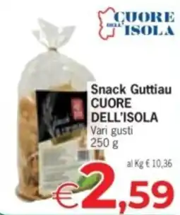 Eurospar Snack Guttiav CUORE DELL'ISOLA offerta