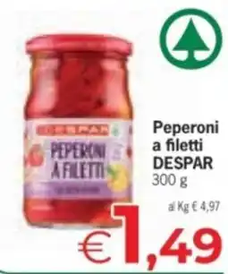 Eurospar Peperoni a filetti DESPAR offerta