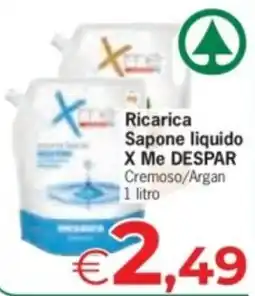 Eurospar Ricarica Sapone liquido X Me DESPAR offerta