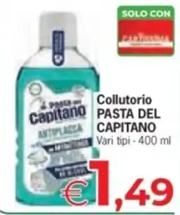 Eurospar Collutorio Pasta del Capitano offerta