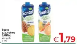 Eurospar Succo s/zucchero Santal offerta
