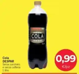 Eurospar Cola DESPAR offerta