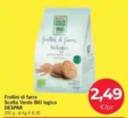 Eurospar Frollini di farro Scelta Verde BIO logico offerta