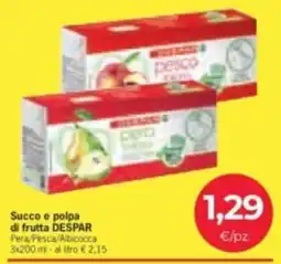Eurospar Succo e polpa di frutta DESPAR offerta