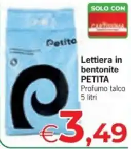 Eurospar Lettiera in bentonite PETITA offerta