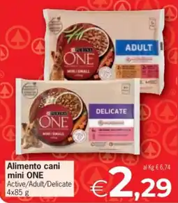 Eurospar Alimento cani mini ONE offerta