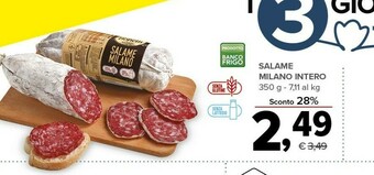 Todis Salame milano intero offerta