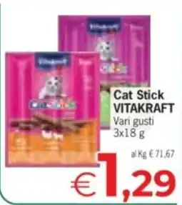 Eurospar Cat Stick Vitakraft offerta