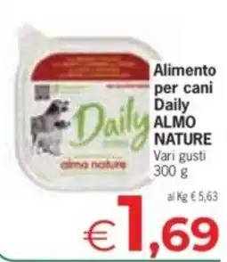 Eurospar Alimento per cani Daily ALMO NATURE offerta
