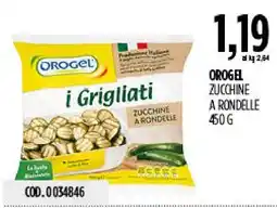 Carico Cash & Carry Orogel i Grigliati zucchine a rondelle offerta