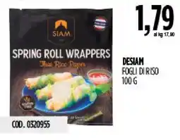Carico Cash & Carry Desiam fogli di riso offerta