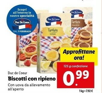 Lidl Biscotti con ripieno offerta