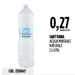 Carico Cash & Carry Acqua minerale naturale Sant'Anna offerta